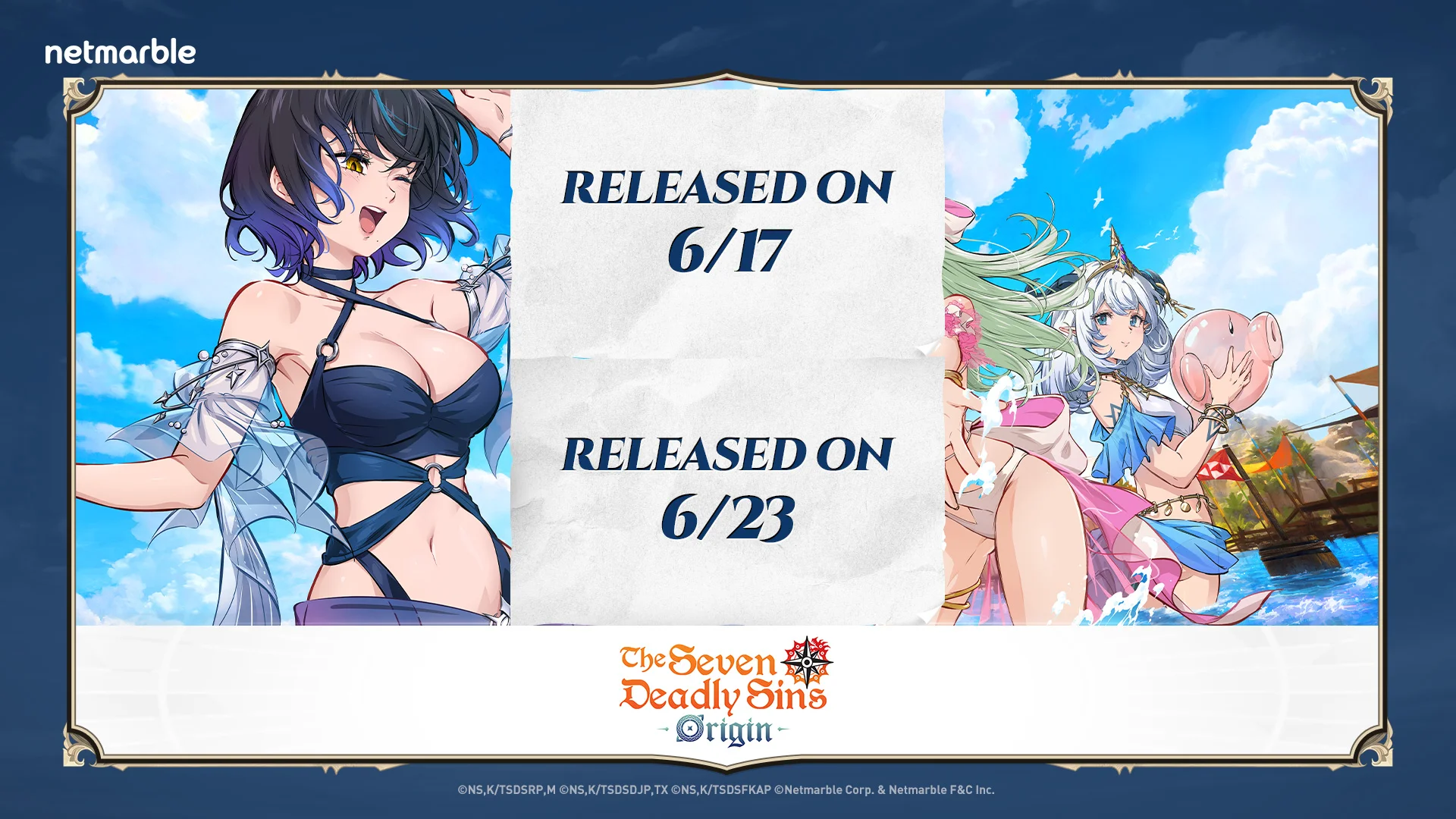 ¡El verano llega a Seven Deadly Sins Origin con nueva skin de traje de baño! 👙